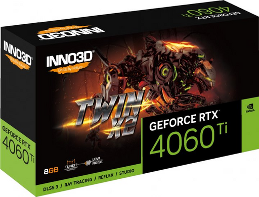 Відеокарта INNO3D GeForce RTX 4060 Ti 8 GB TWIN X2 (N406T2-08D6-171153N)