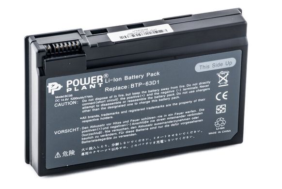 Акумулятор PowerPlant для ноутбуків ACER TravelMate C300 (BTP-63D1, AC-63D1-8) 14.8V 5200mAh (NB00000168)