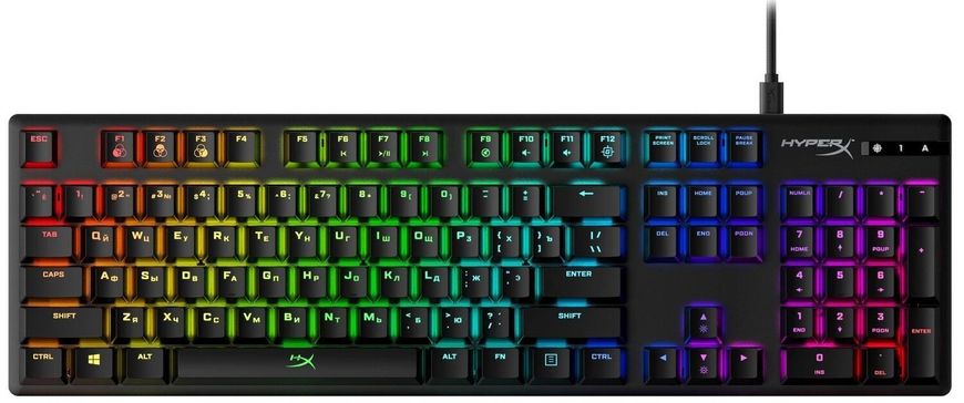 Клавіатура HyperX Alloy Origins Aqua Black (HX-KB6AQX-US)