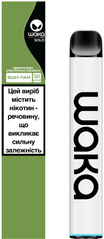 Одноразова електронна сигарета WAKA SOLO 1800 5.5 мл 5% Green (Вишня + Лайм)