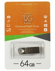 Флешка T&G USB 64GB 117 Metal Series Silver (TG117SL-64G)