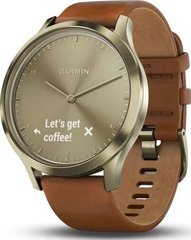 Смарт-часы Garmin Vivomove HR Premium Gold with Light Brown Leather Band