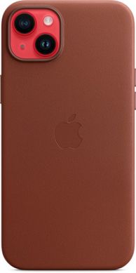 Чохол Apple для iPhone 14 Plus Leather Case with MagSafe Umber (MPPD3ZE/A)