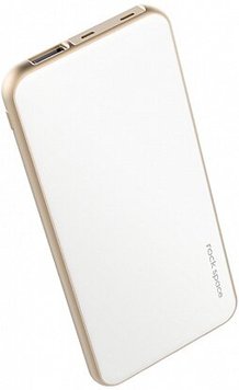 Універсальна мобільна батарея Rock Space Cardee power bank 5000mAh White Gold