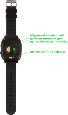 Детские смарт часы AmiGo GO005 4G WIFI Thermometer Black