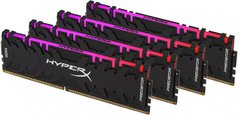 Оперативна пам'ять HyperX DDR4 4x32GB/3600 HyperX Fury RGB (HX436C18FB3AK4/128)