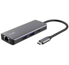 USB-хаб Trust Dalyx  6-in-1 USB-C Multi-port Dock Aluminium