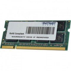 Оперативна пам'ять Patriot SODIMM DDR3-1333 4096MB PC3-10600 (PSD34G13332S)