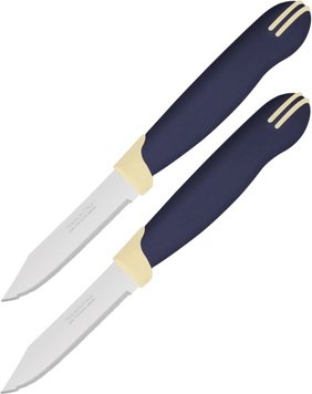 Набір ножів для овочів Tramontina Multicolor, 76мм/2шт (23511/213)