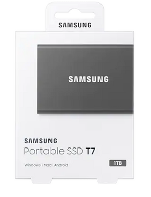 SSD-накопитель Samsung T7 1TB USB 3.2 GEN.2 GRAY (MU-PC1T0T / WW)