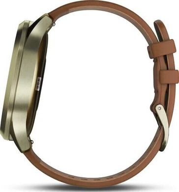 Смарт-часы Garmin Vivomove HR Premium Gold with Light Brown Leather Band