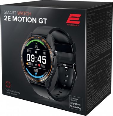 Смарт-часы 2E Motion GT 46 mm Black-Orange (2E-CWW20BKOR)