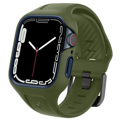 Чохол-ремінець Spigen Liquid Air Pro Apple Watch 45mm Moss Green (ACS04408)