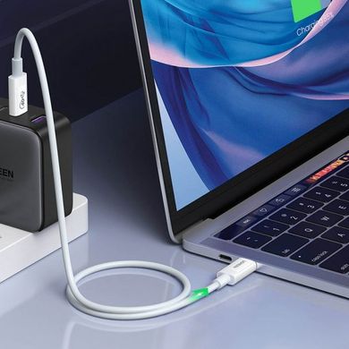 Кабель Ugreen USB 4.0 Type-C M-M, 0,8 м, (20V/5A), (100W) 40Gbps 8K/60Hz US506 Белый