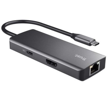 USB-хаб Trust Dalyx  6-in-1 USB-C Multi-port Dock Aluminium