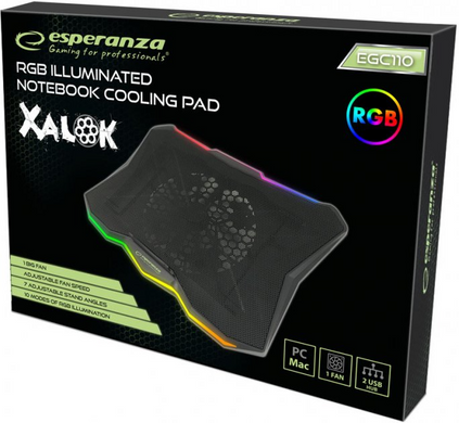 Підставка для ноутбука Esperanza EGC110 Xalok Black/RGB
