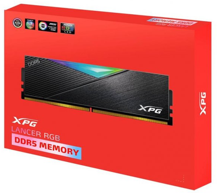 Оперативная память Adata 32 GB (2x16GB) DDR5 5200 MHz XPG Lancer RGB (AX5U5200C3816G-DCLARBK)