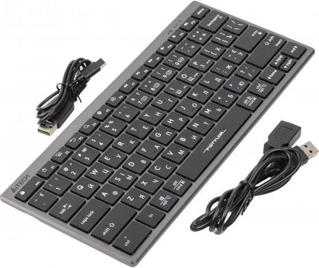 Клавіатура A4-Tech Fstyler FBX51C бездротовa Grey