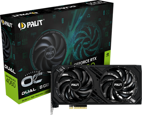 Видеокарта Palit GeForce RTX 4060 Dual OC (NE64060T19P1-1070D)