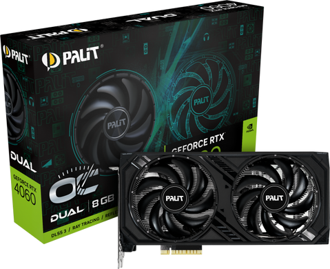 Відеокарта Palit GeForce RTX 4060 Dual OC (NE64060T19P1-1070D)