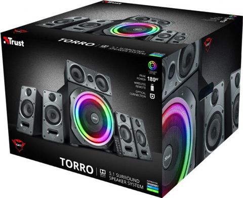 Акустична система Trust GXT 698 Torro RGB-Illuminated 5.1 Black (23059)