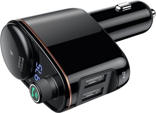 FM трансмітер Baseus Locomotive Bluetooth MP3 Vehicle Charger (CCALL-RH01) Black