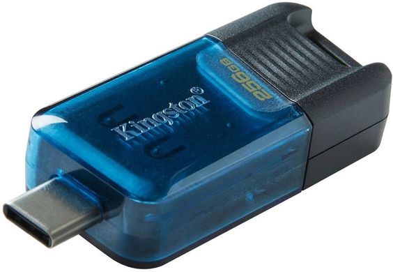 Флешка USB3.2 256GB Type-C Kingston DataTraveler 80 M Blue/Black (DT80M/256GB)