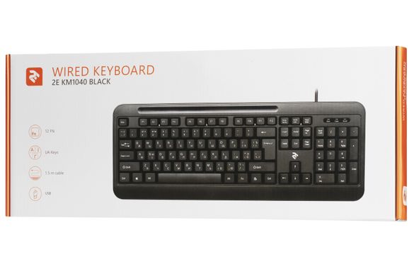 Клавіатура 2E KM1040 Black (2E-KM1040UB)