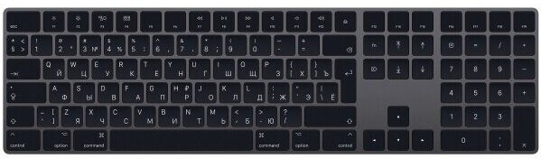 Клавіатура Apple Magic Bluetooth Space Gray (MRMH2RS/A)