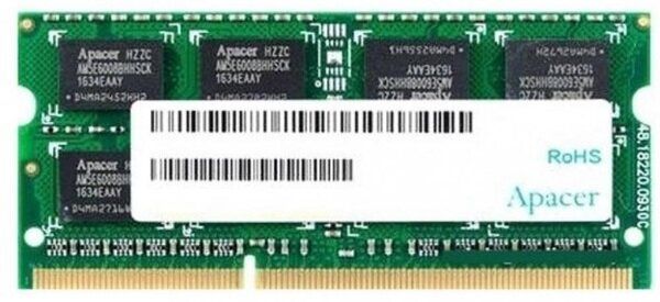 Оперативна пам'ять Apacer DDR3 2GB 1600Mhz 1.35V (AS02GFA60CAQBGJ)