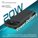 Універсальна мобільна батарея Promate TORQ-10 10000 MAH, USB-C PD, USB-А QC3.0 Black (torq-10.black)